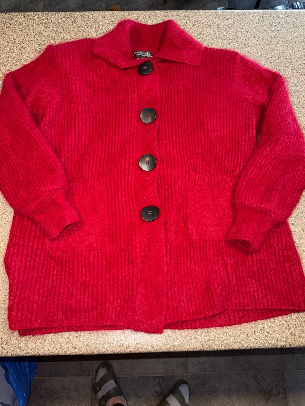 Venesha angora cardigan sweater -vintage
